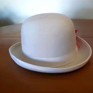 White Bowler Hat